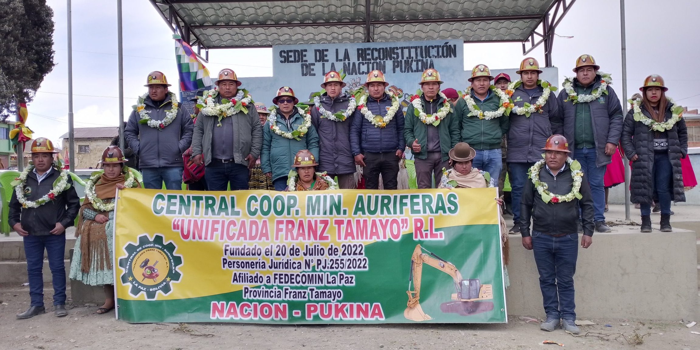 La Central de Cooperativas Mineras Auríferas «Unificada Franz Tamayo» R.L. festejó su 1er. aniversario